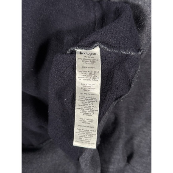 Cotopaxi Hoodie Mens Small Blue Gray Do Good Pullover Graphic Fleece - Picture 9 of 12